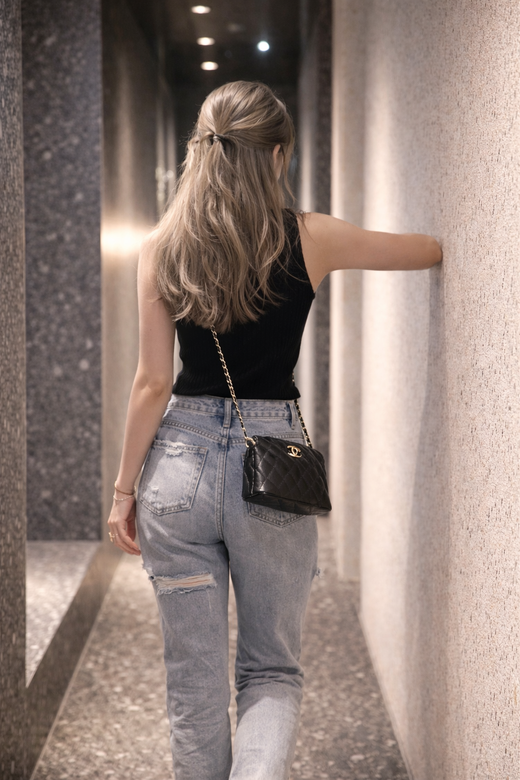 PREORDER DEPOSIT ONLY -CHANEL GWP Caviar Style Shell Crossbody Bag