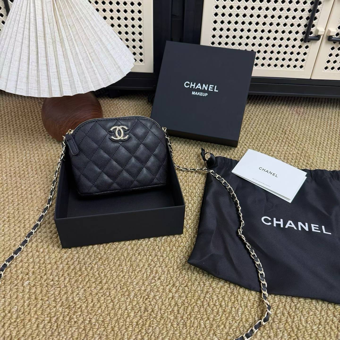 PREORDER DEPOSIT ONLY -CHANEL GWP Caviar Style Shell Crossbody Bag