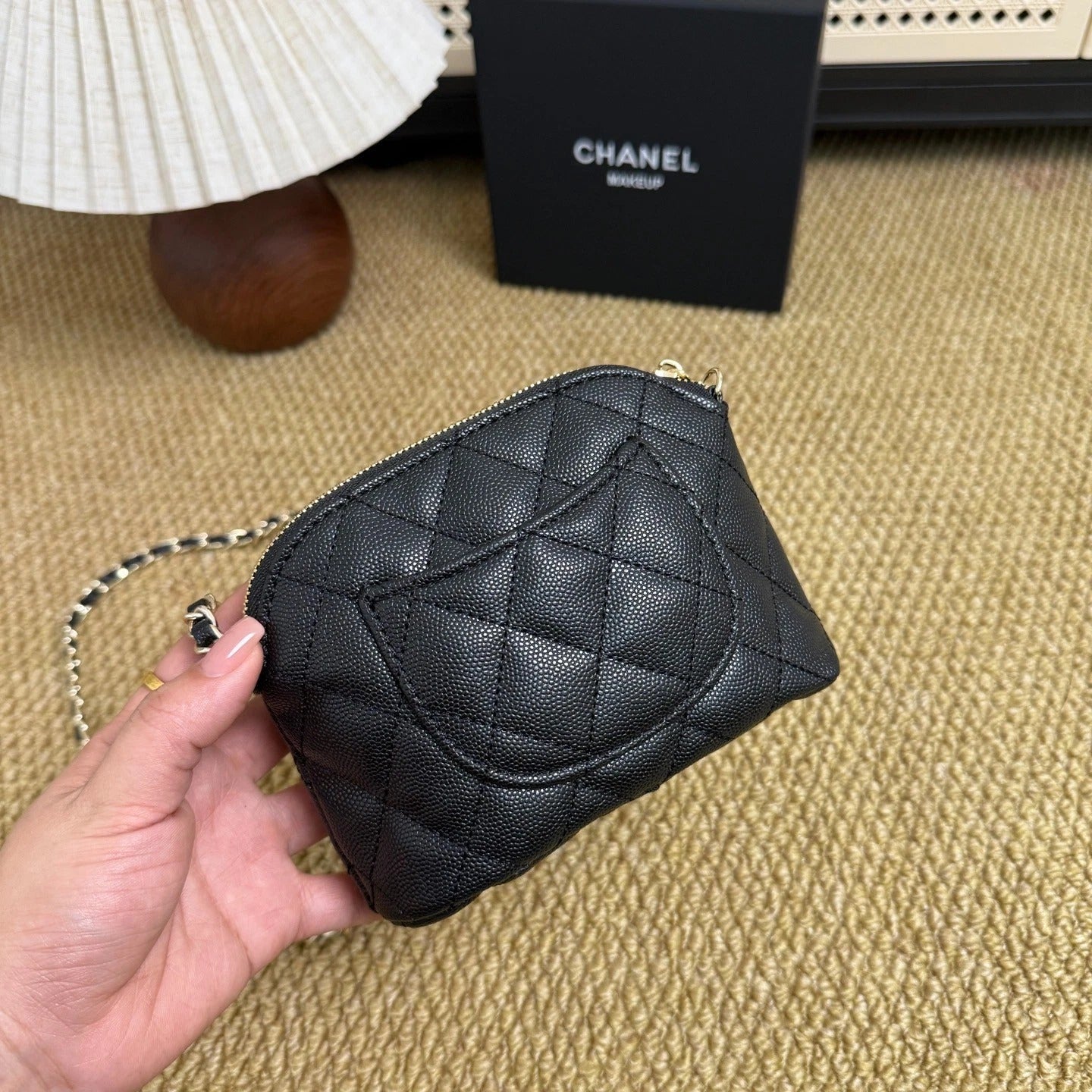 PREORDER DEPOSIT ONLY -CHANEL GWP Caviar Style Shell Crossbody Bag