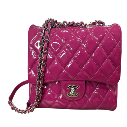 Chanel Double Compartment Flap Bag Quilted Patent Medium - Clairely Amazing
