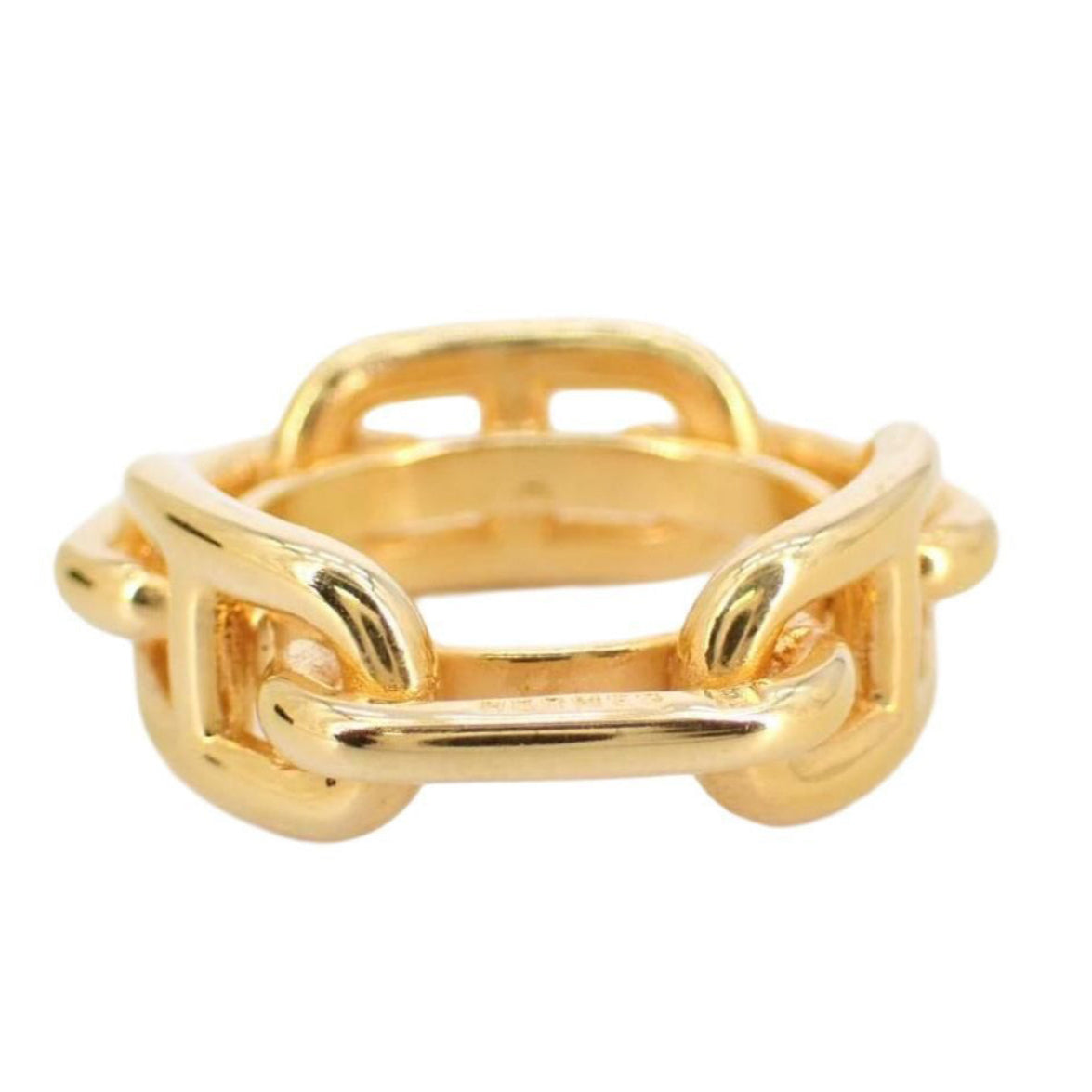 Hermes Gold-Plated “Regate” Scarf Ring - Clairely Amazing