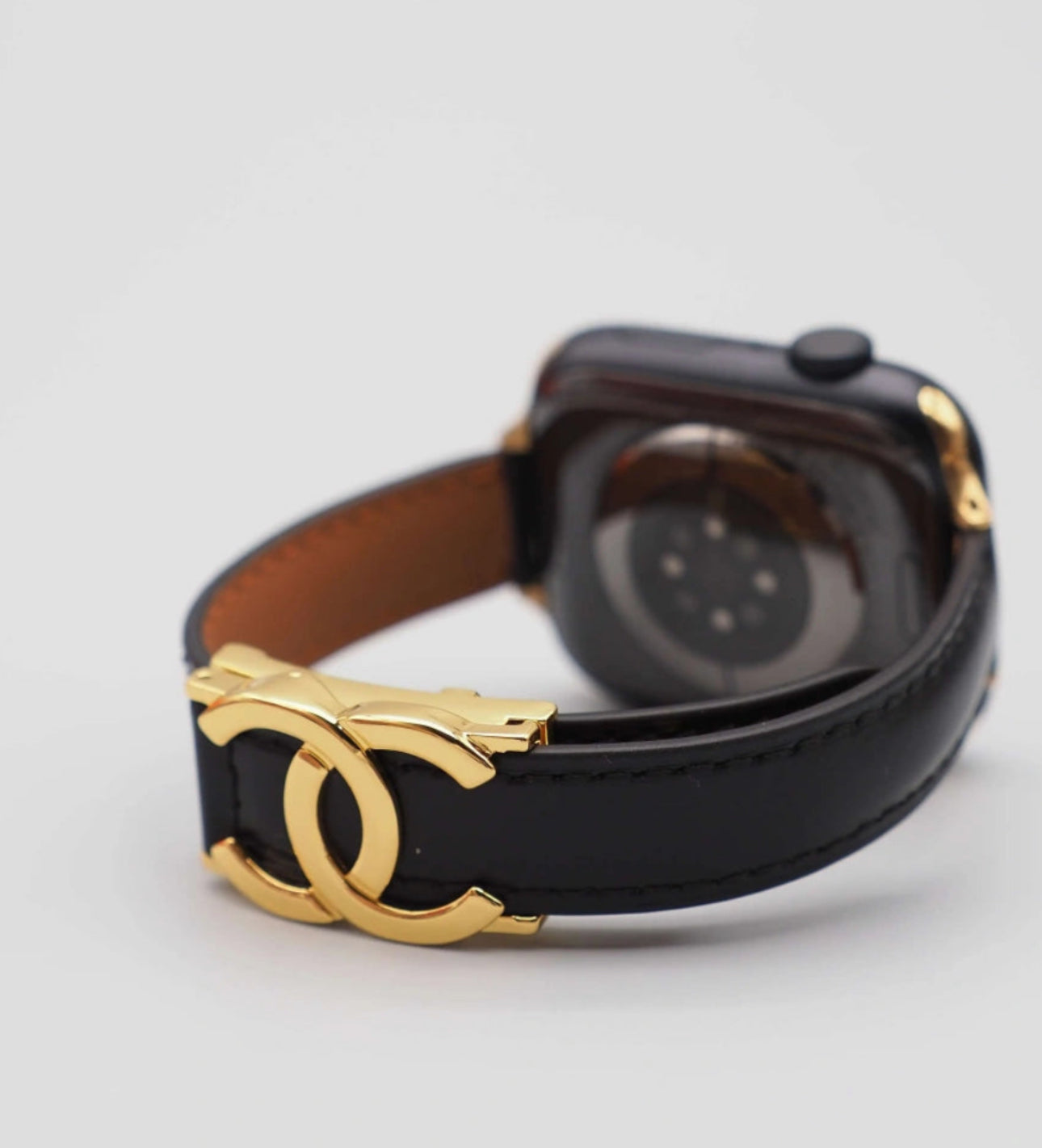 Luxe Double Ring Fashion Smart Watch Band – Leather Edition