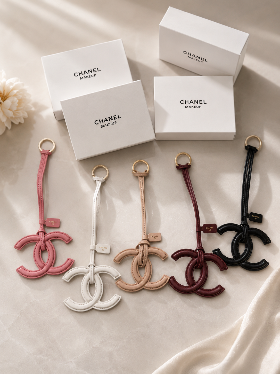Chanel Leather GWP Bag Charm with Gift Box