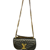 LOUIS VUITTON 
Calfskin New Wave Chain MM Black - Clairely Amazing