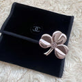 Clover Pin Brooch – Silver Metal