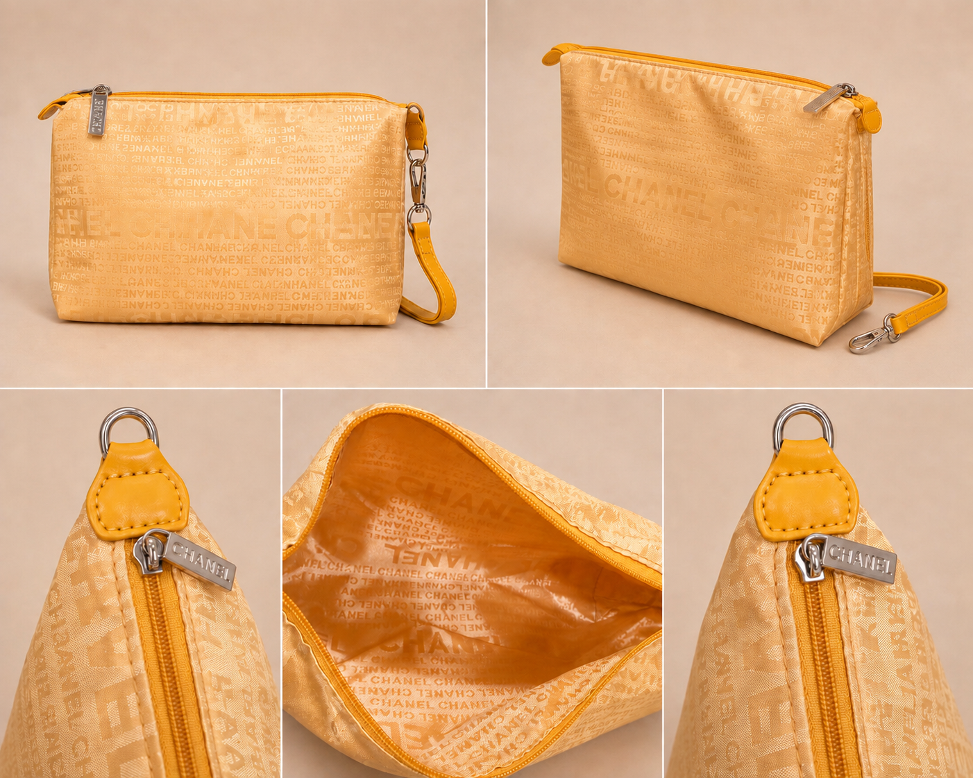 Chanel GWP Denim Cabas Tote with Detachable Pouch & Dust Bag