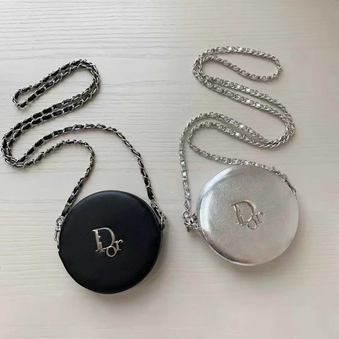 Dior GWP Mini Round Crossbody Bag – Black or Silver