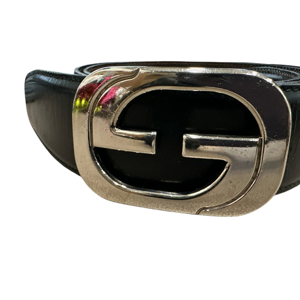 Gucci GG interlocking Silver Buckle Belt - Clairely Amazing