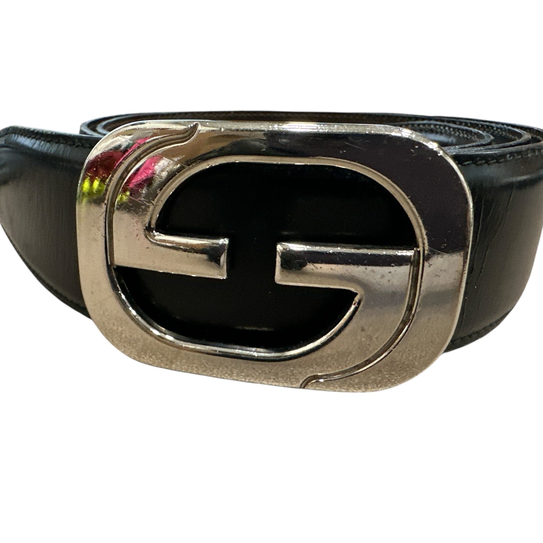 Gucci GG interlocking Silver Buckle Belt - Clairely Amazing
