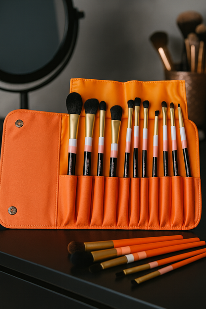 Luxury Makeup Brush Travel Set