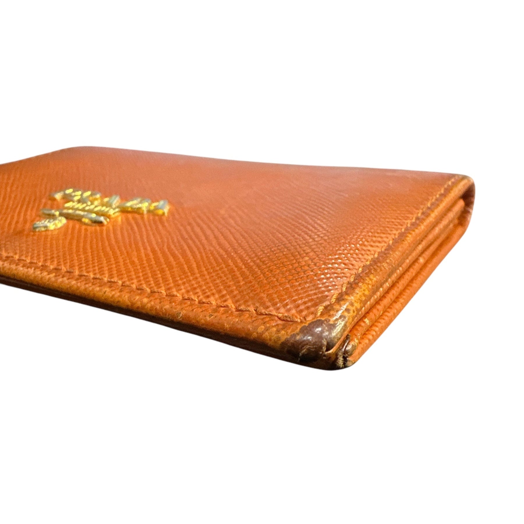 Prada Saffiano leather bifold card case - Clairely Amazing