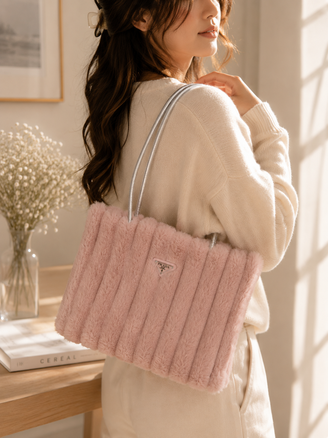 Faux Fur Tote Bag – GWP Edition ✨