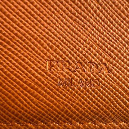 Prada Saffiano leather bifold card case - Clairely Amazing