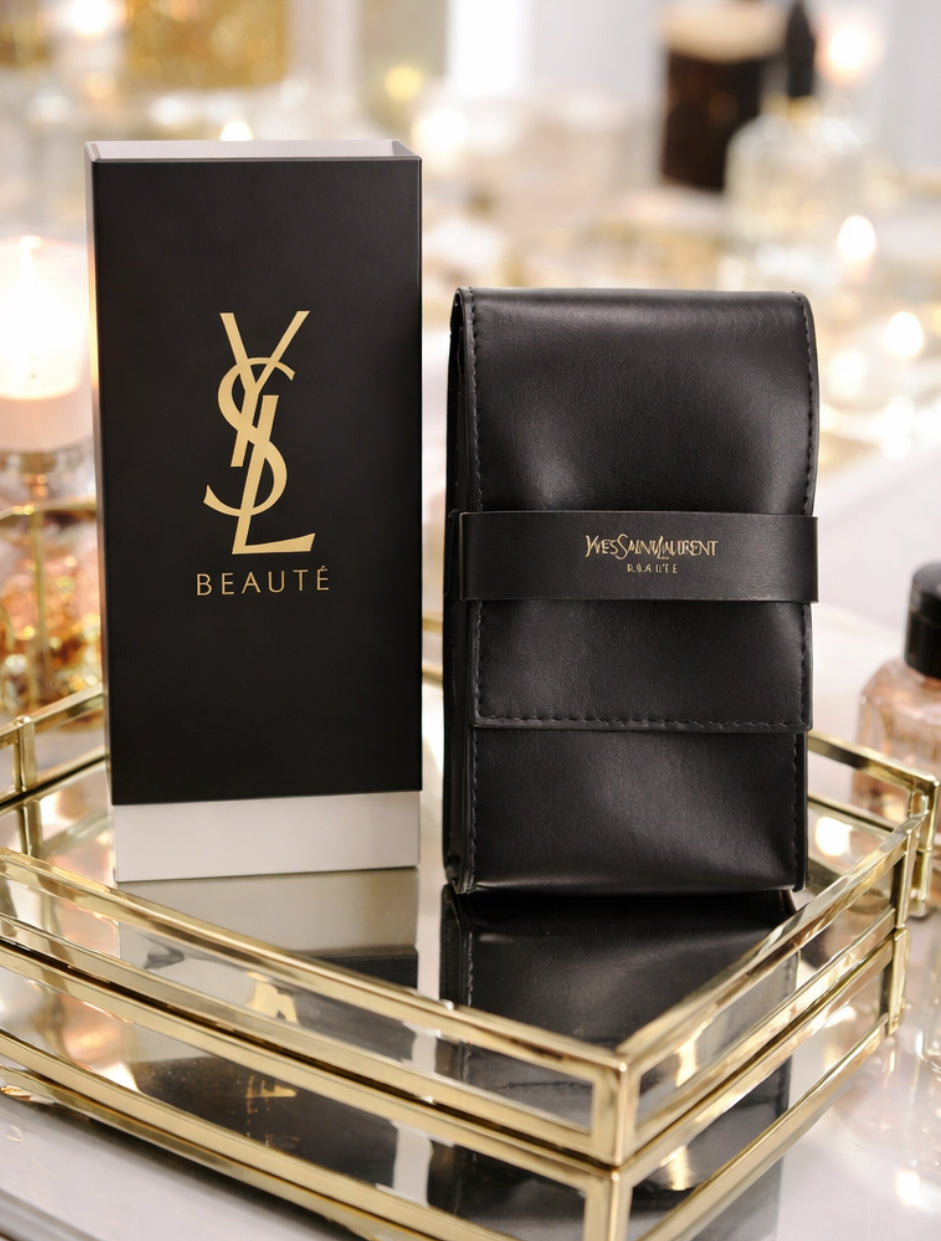 YSL Beaute brush Set + Travel Brush Case (3-Piece Set)