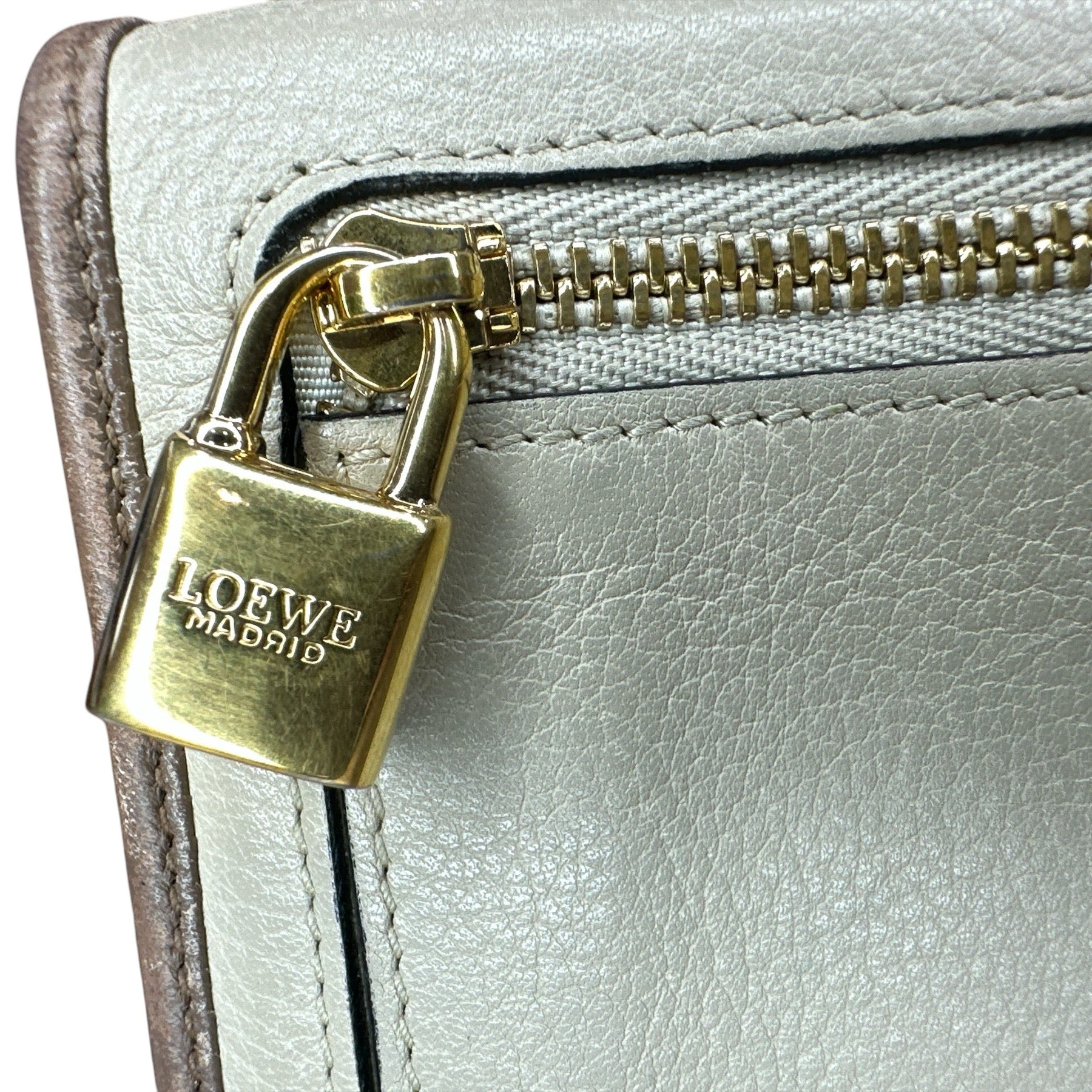 LOEWE Beige/Brown Continental Bi-fold Wallet - Clairely Amazing