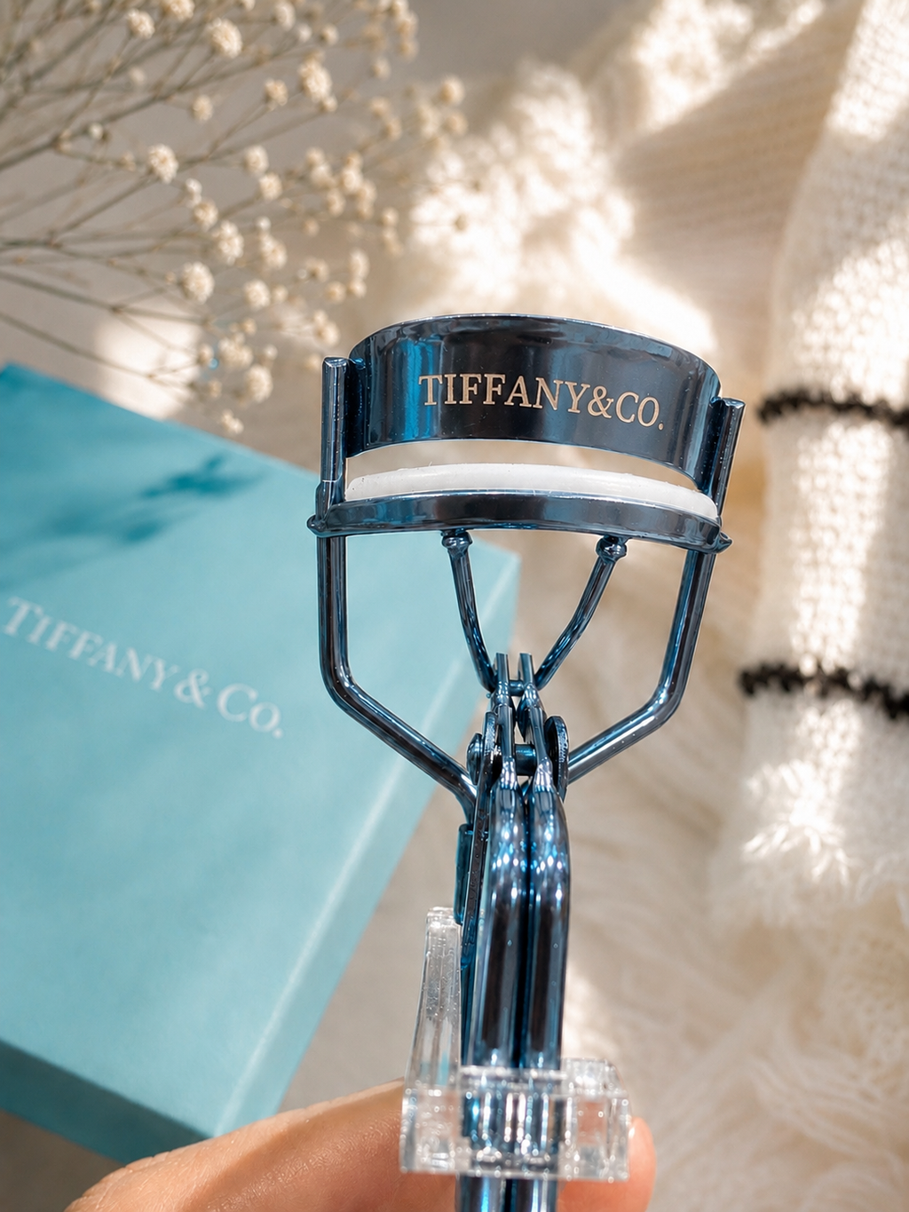 Luxury Blue Eyelash Curler with Gift Box