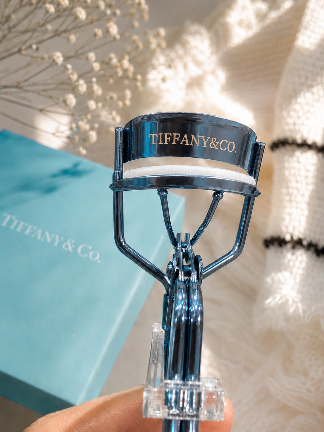 Luxury Blue Eyelash Curler with Gift Box