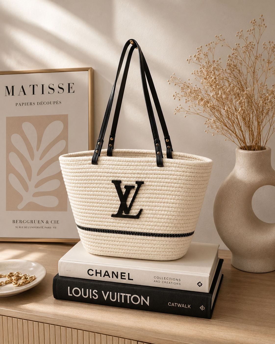 Straw Woven Oversized Tote Bag