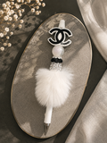 Fashion Designer-Inspired Feather Beaded Pen