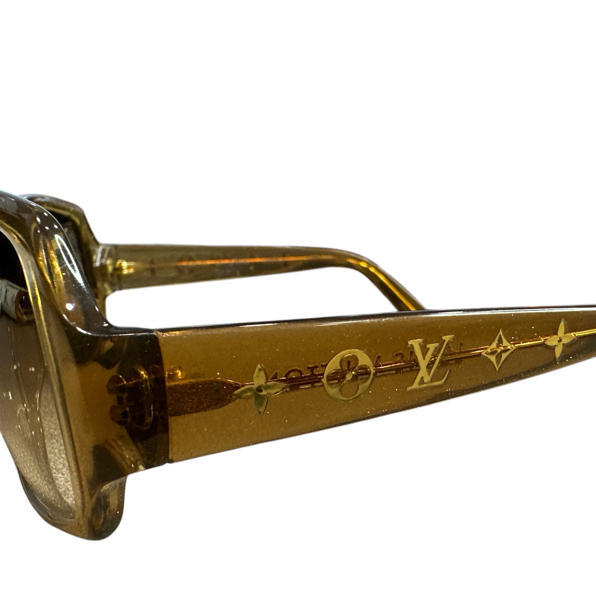Louis Vuitton Brown Glitter Sunglasses - Clairely Amazing