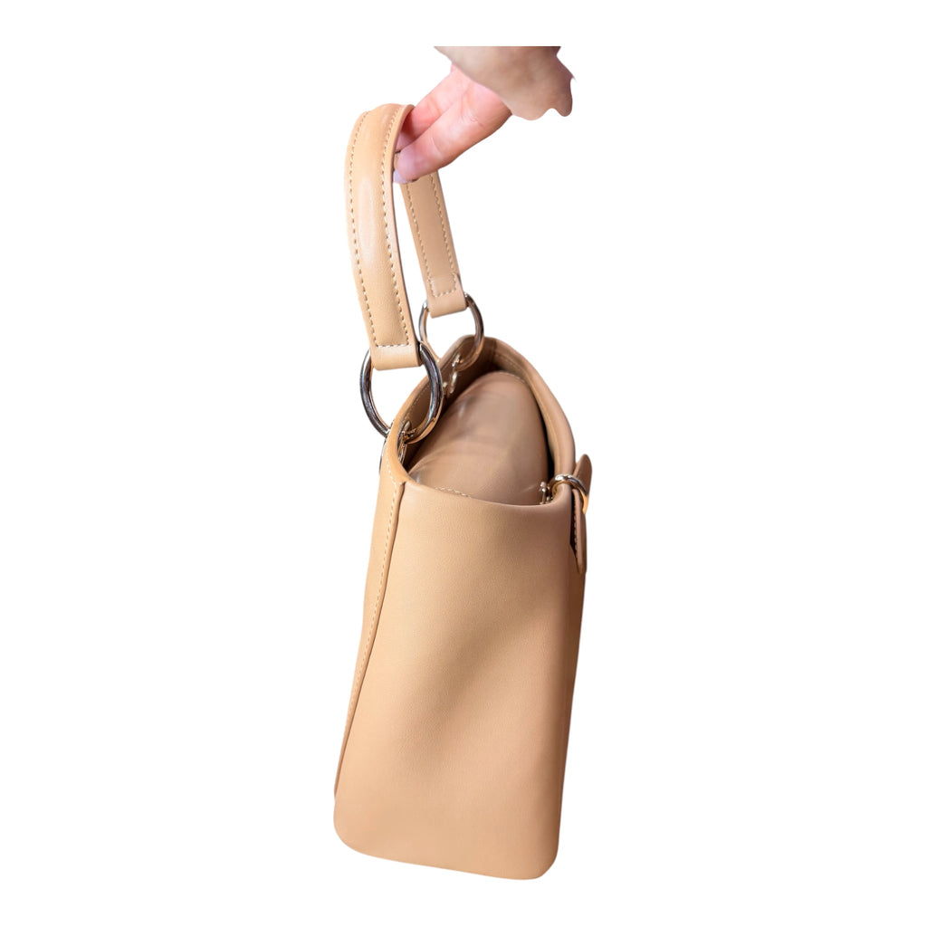 Premium Leather Bow Top Handle Bag | Elegant Designer-Inspired Satchel
