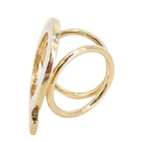 Salvatore Ferragamo Gancini Goldtone Scarf Ring - Clairely Amazing