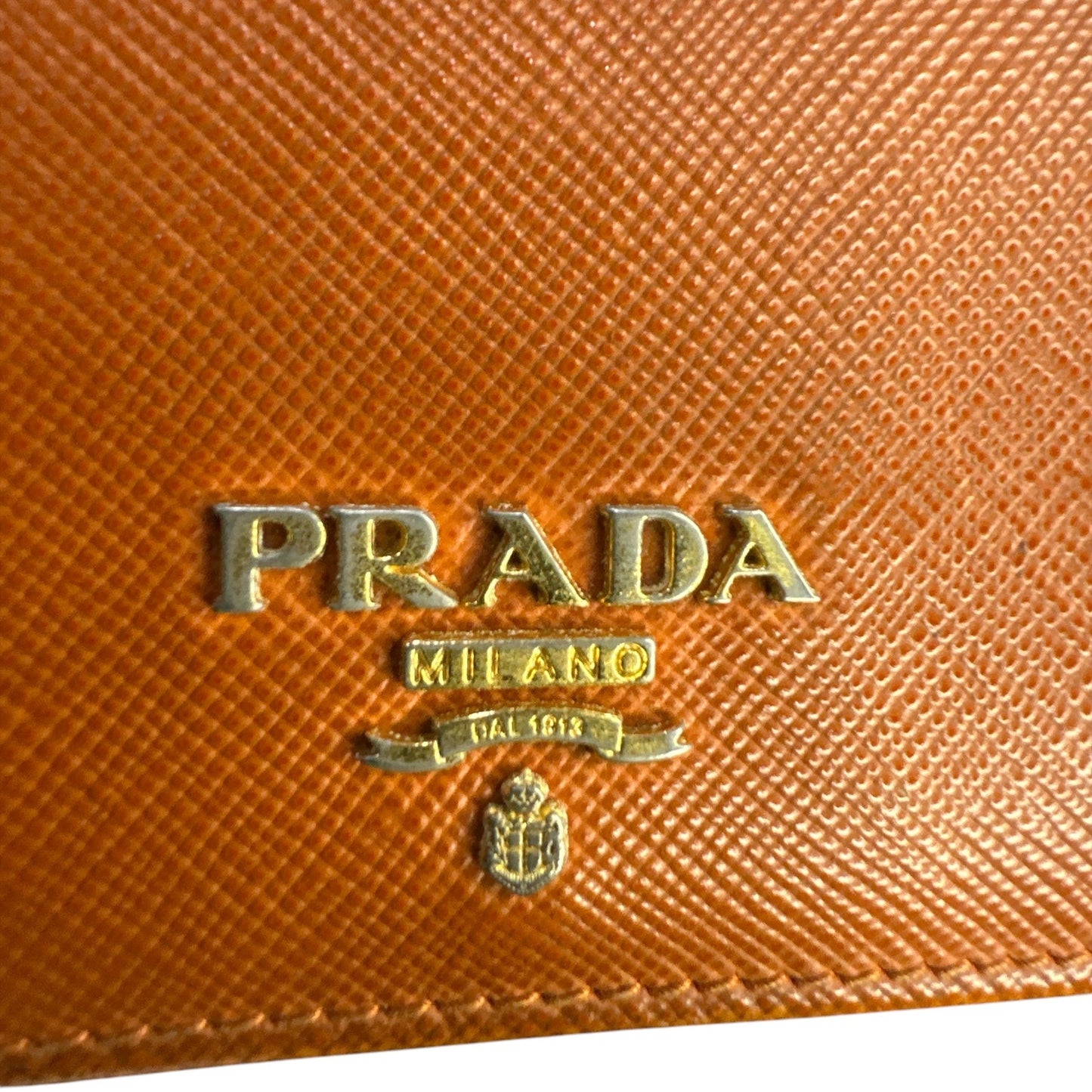 Prada Saffiano leather bifold card case - Clairely Amazing