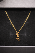 Dainty gold, initial necklace, minimal everyday jewelry