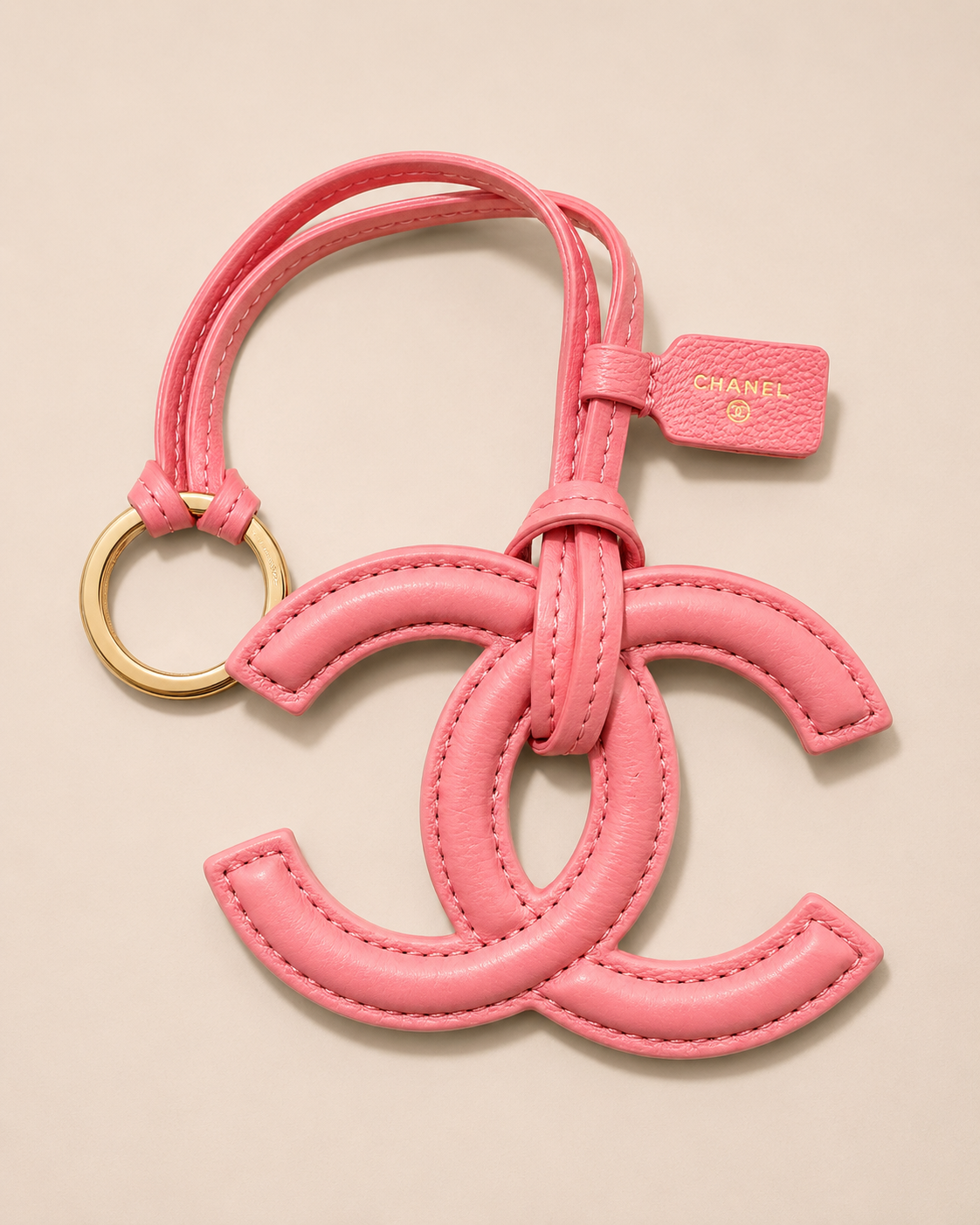 Chanel Leather GWP Bag Charm with Gift Box