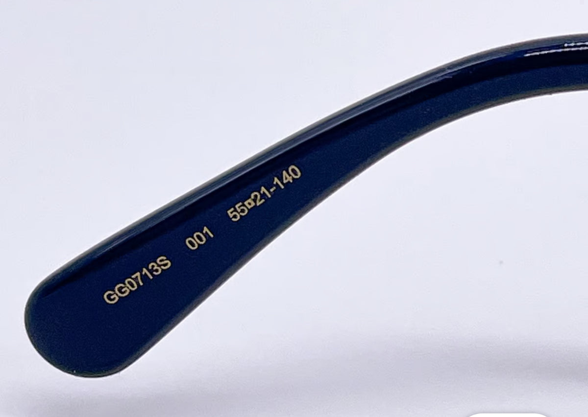 Gucci Women's Black-Blue/Grey Gradient Lenses Sunglasses - Clairely Amazing