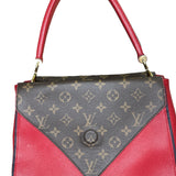 LOUIS VUITTON 
Grained Calfskin Monogram Double V Rubis - Clairely Amazing