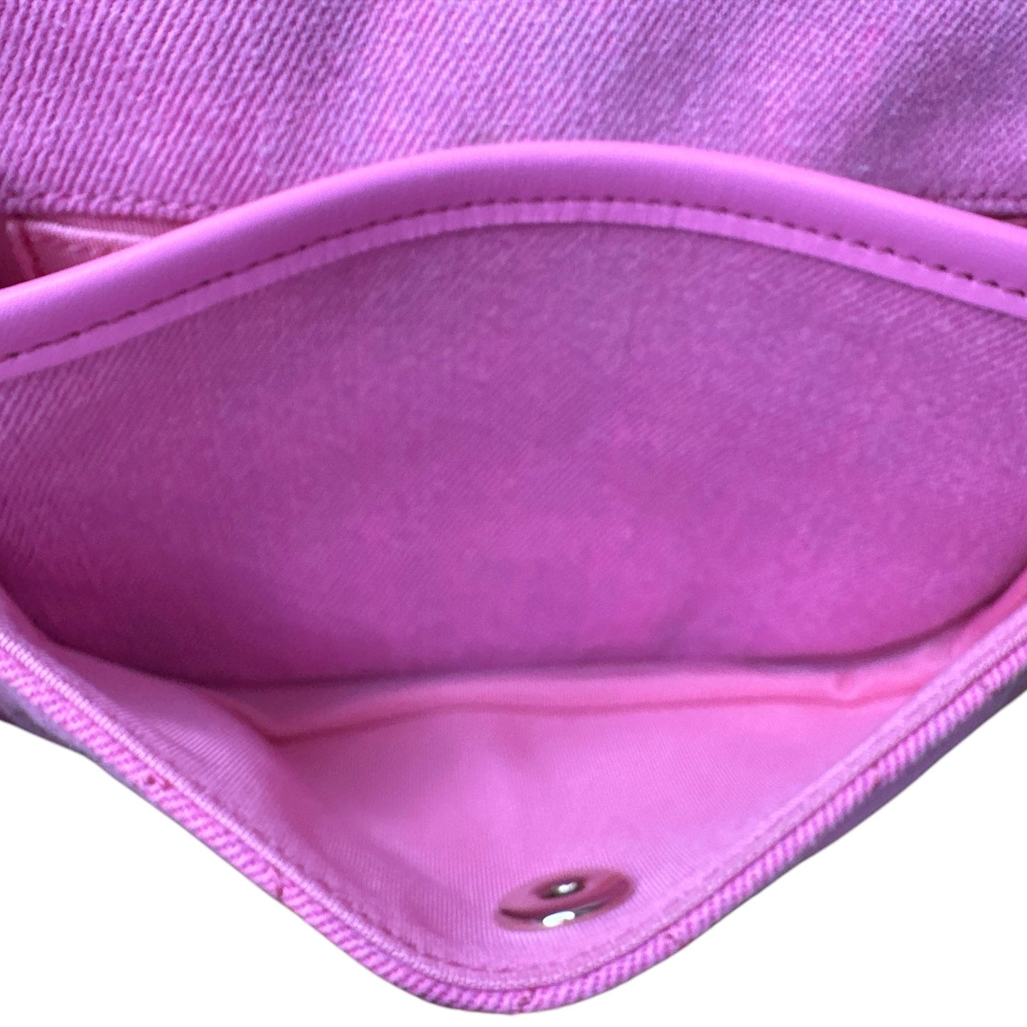 Chanel 21S Neon Pink Denim Small Messenger Bag - Clairely Amazing