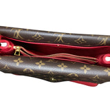 LOUIS VUITTON 
Grained Calfskin Monogram Double V Rubis - Clairely Amazing