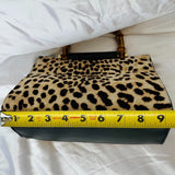 Authentic Gucci Nymphaea Leopard Calf Hair
Bag w/Bamboo Pearl Handles - Clairely Amazing
