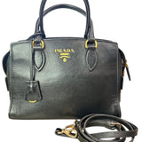 Prada Black Saffiano Leather Small Top Handle Crossbody Bag - Clairely Amazing