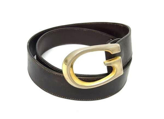 Gucci Gold G Leather Belt
