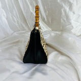 Authentic Gucci Nymphaea Leopard Calf Hair
Bag w/Bamboo Pearl Handles - Clairely Amazing