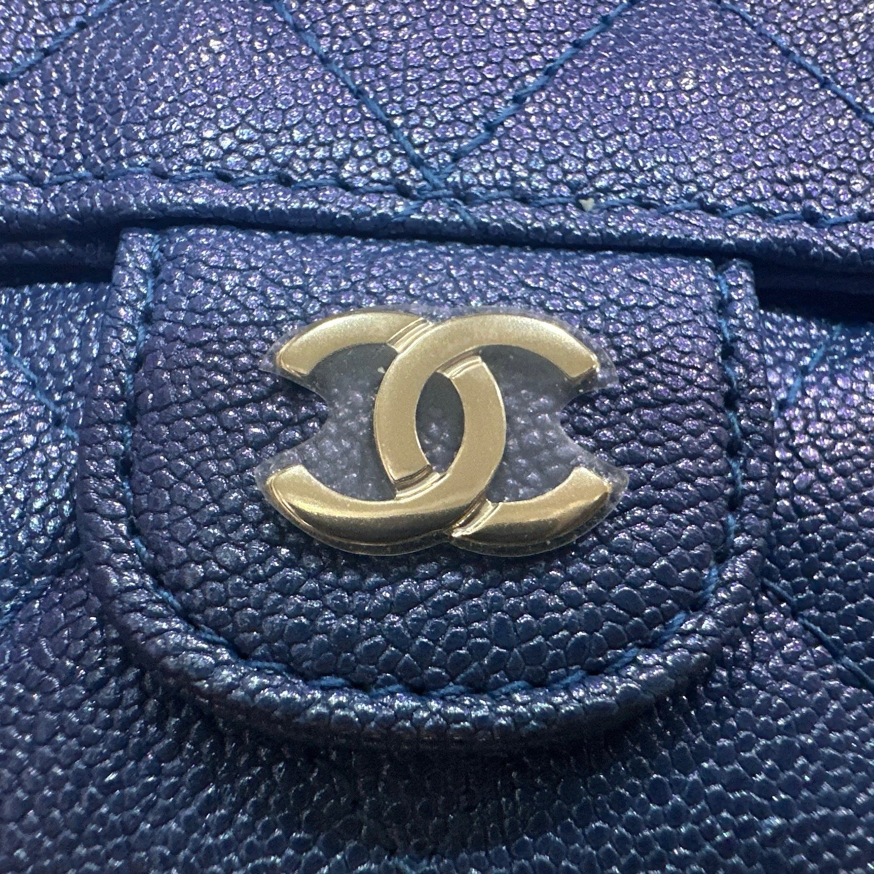 Chanel Classic Single Flap Iridescent Wallet on Chain - Clairely Amazing