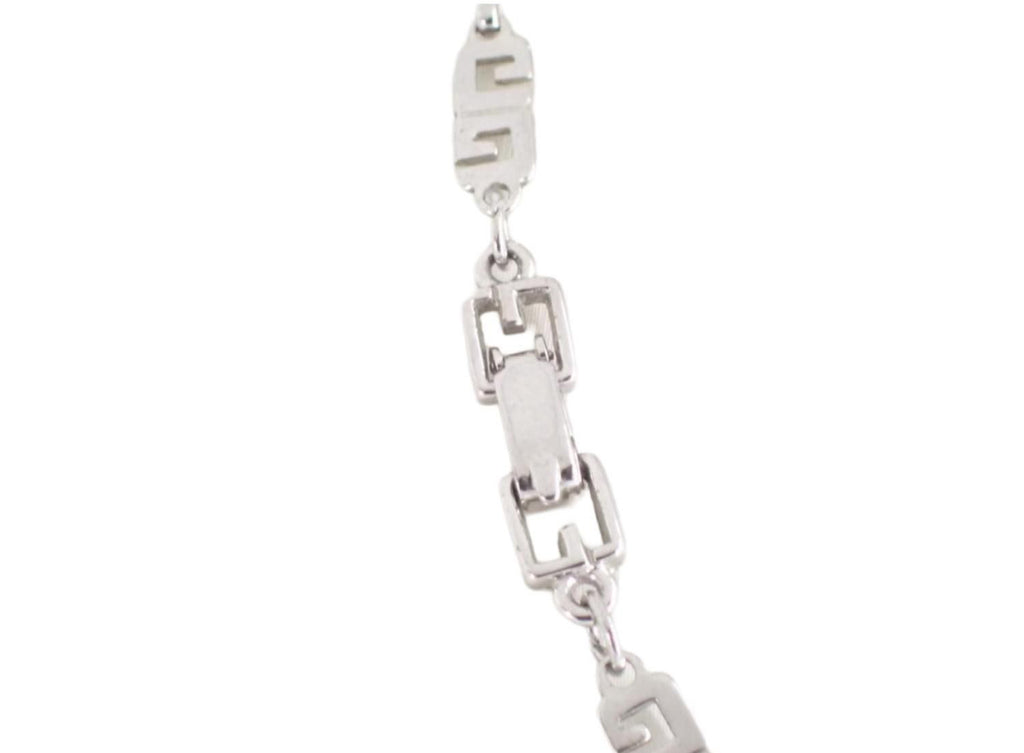 Givenchy Silver Logo Plate Necklace - Clairely Amazing