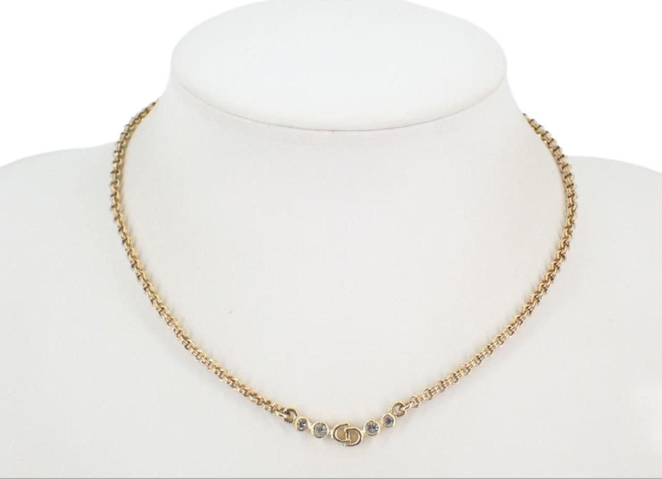 Dior Gold Plated CD Logo Necklace - Clairely Amazing