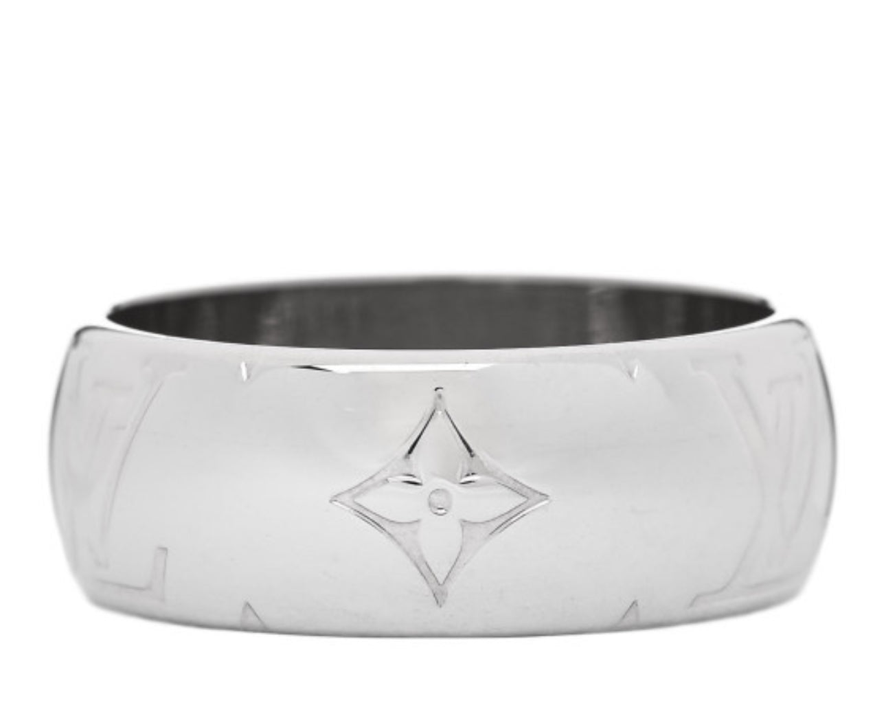 Louis Vuitton Zamac Palladium Monogram Ring M Silver - Clairely Amazing