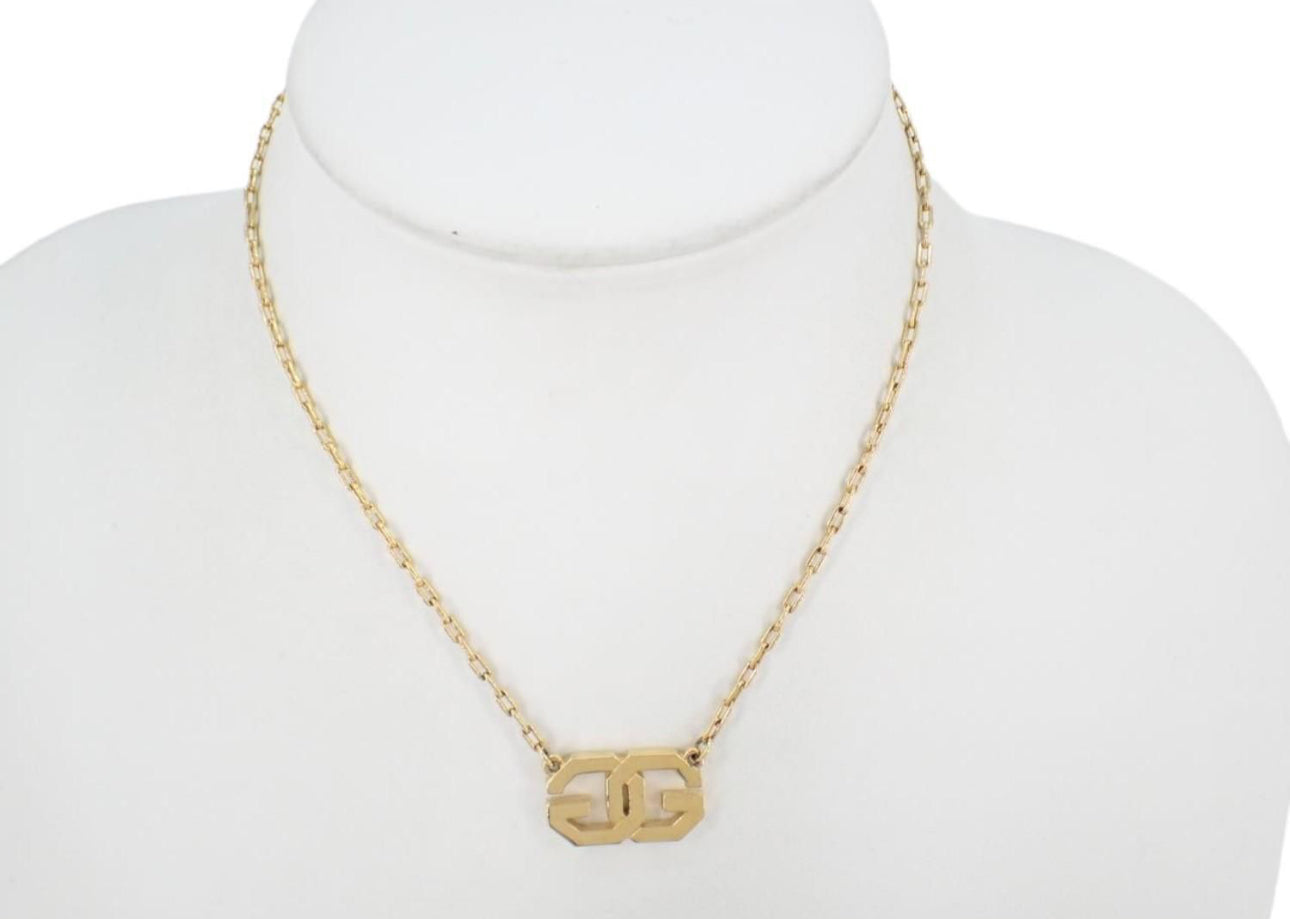 Givenchy Vintage Logo "GG" Pendant Necklace - Clairely Amazing