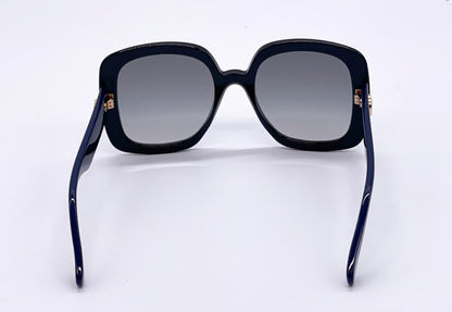 Gucci Women's Black-Blue/Grey Gradient Lenses Sunglasses - Clairely Amazing
