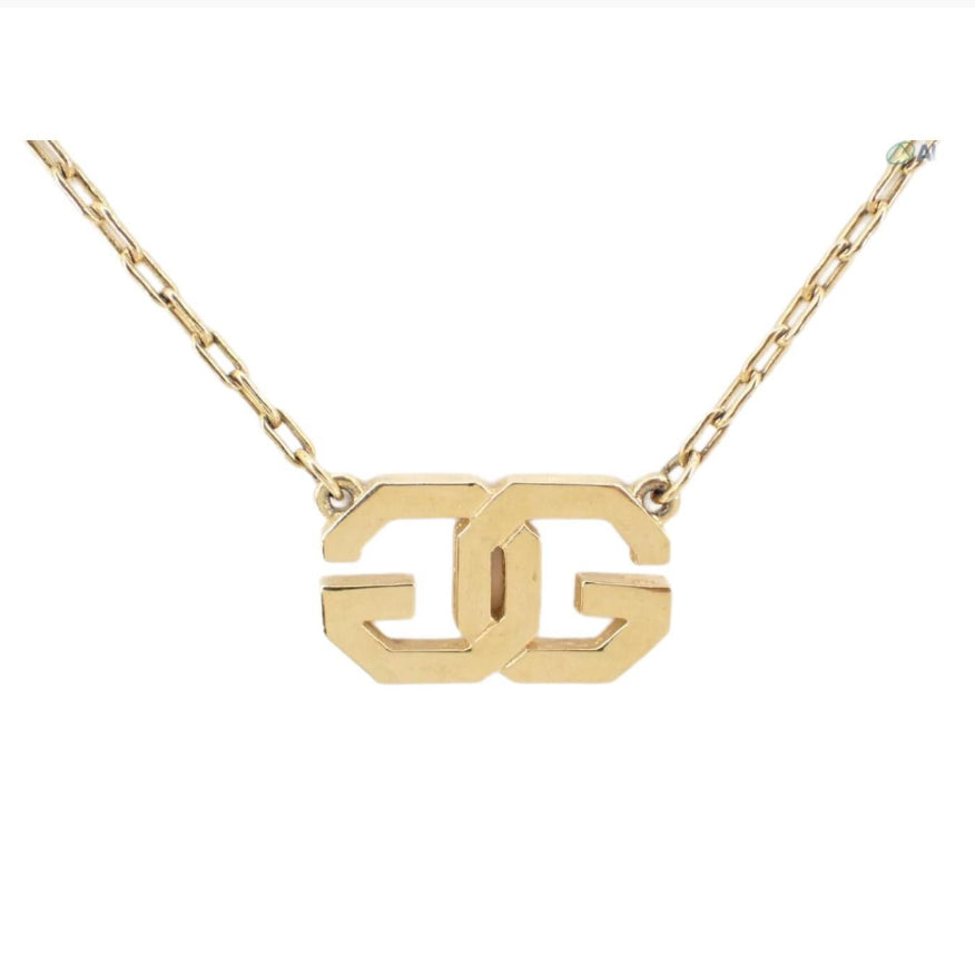 Givenchy Vintage Logo "GG" Pendant Necklace - Clairely Amazing