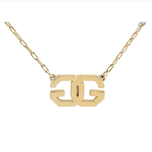 Givenchy Vintage Logo "GG" Pendant Necklace - Clairely Amazing