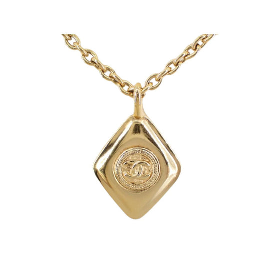 Chanel Gold Plated Diamond Necklace with Coco Mark - Clairely Amazing