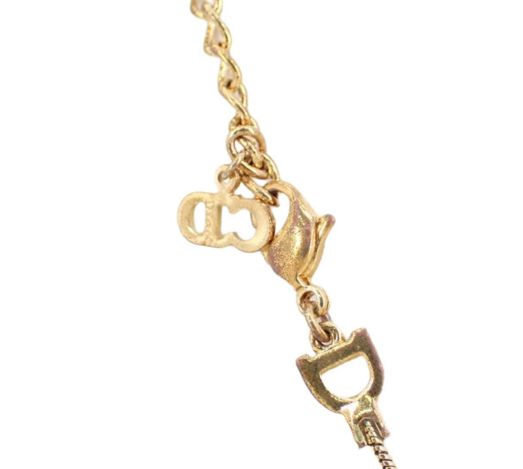 Christian Dior "D" Gold Necklace - Clairely Amazing