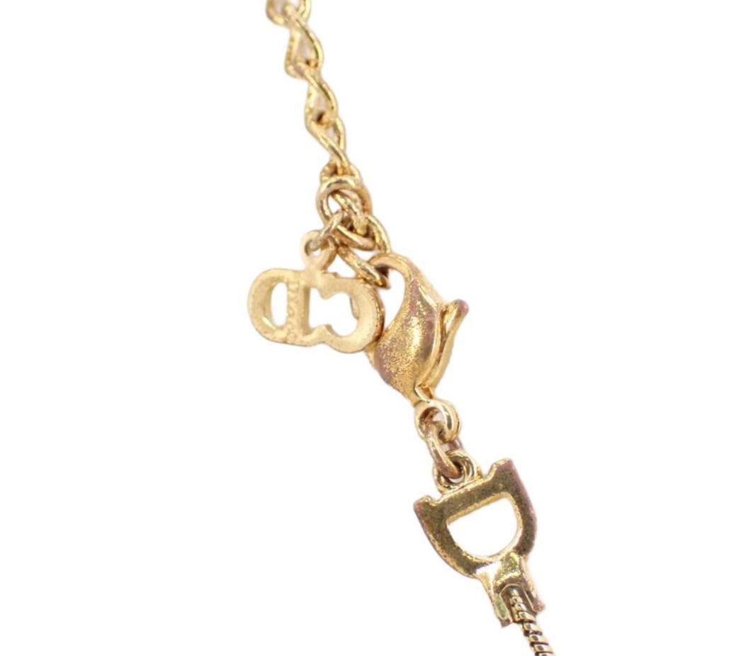Christian Dior "D" Gold Necklace - Clairely Amazing