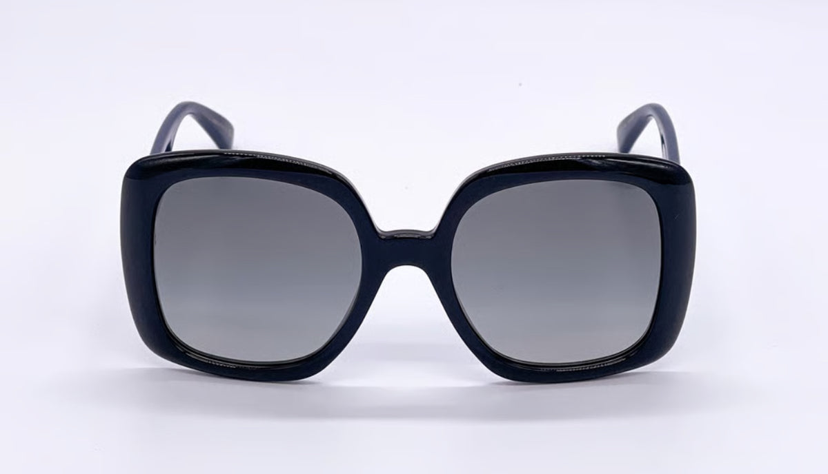 Gucci Women's Black-Blue/Grey Gradient Lenses Sunglasses - Clairely Amazing