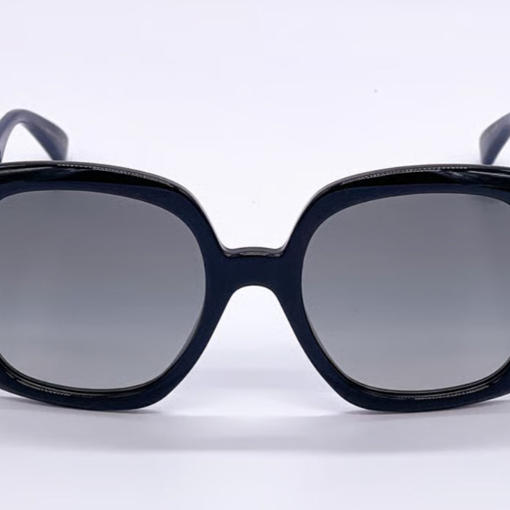 Gucci Women's Black-Blue/Grey Gradient Lenses Sunglasses - Clairely Amazing